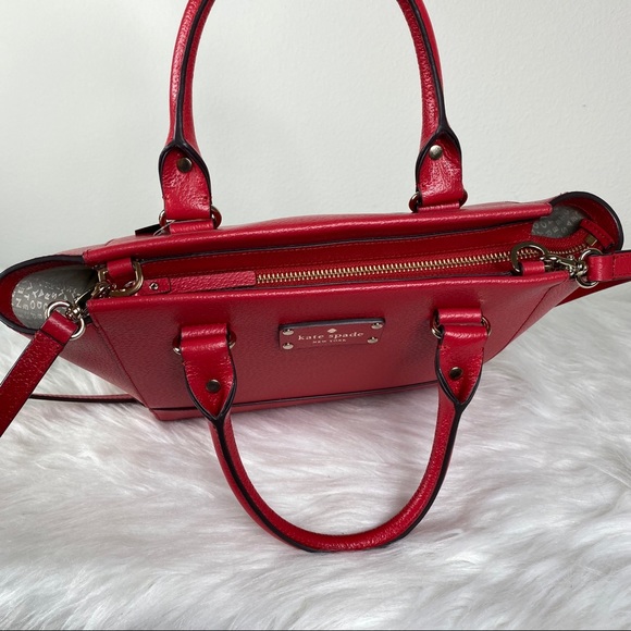 Kate Spade RED Small Camryn Wellesley Satchel - Picture 6 of 7